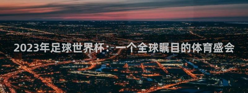 2023年足球世界杯：一个全球瞩目的体育盛会