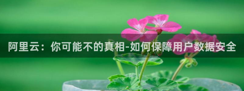 阿里云：你可能不的真相-如何保障用户数据安全
